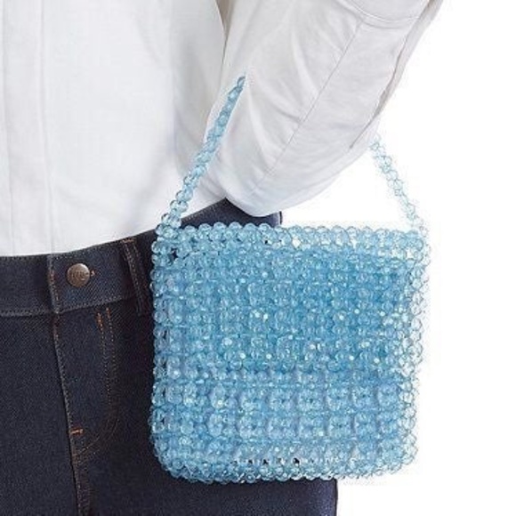 Sam Edelman Violet Acrylic Beaded Bag - Picture 1 of 5